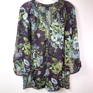 New Directions womens sheer top XL